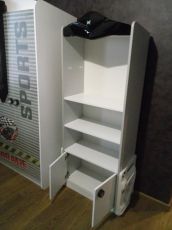 Книжкова шафа MUSVENUS з колекції Sport white, 72 × 39 × 188 см, МДФ